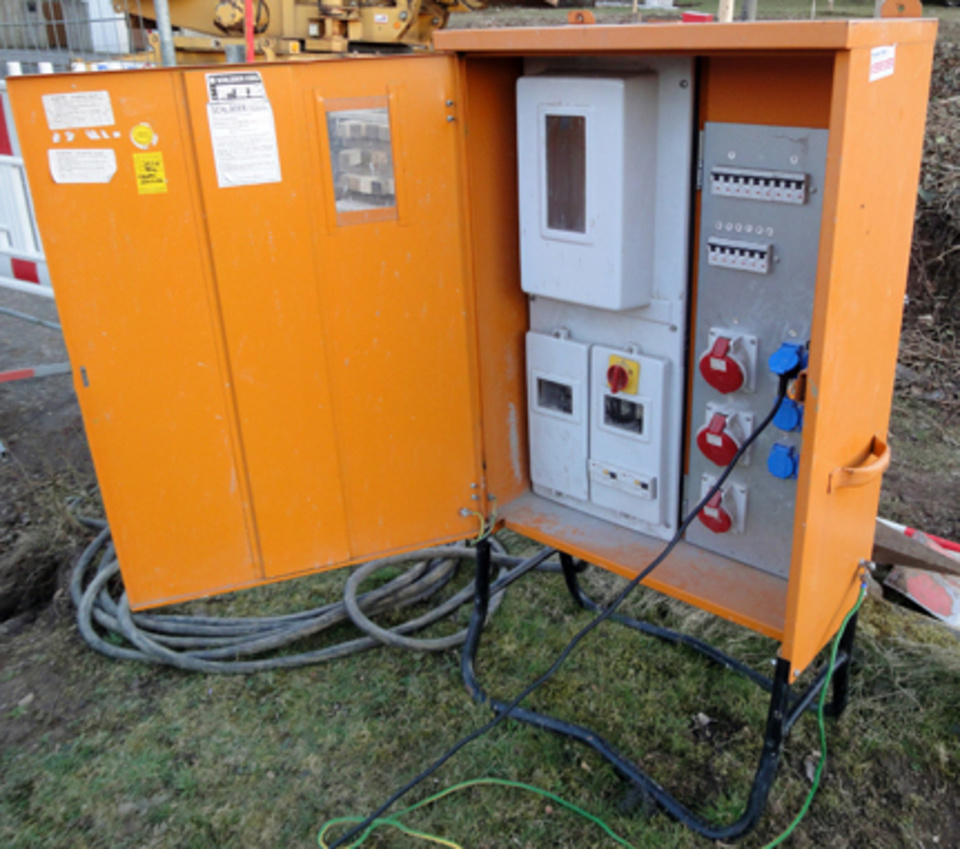 Baustromkasten bei Elektrotechnik Matthias Mahlmeister in Ramsthal