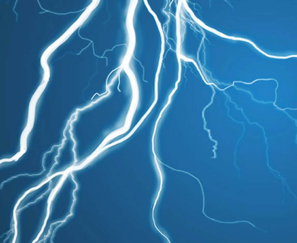 Blitz bei Elektrotechnik Matthias Mahlmeister in Ramsthal